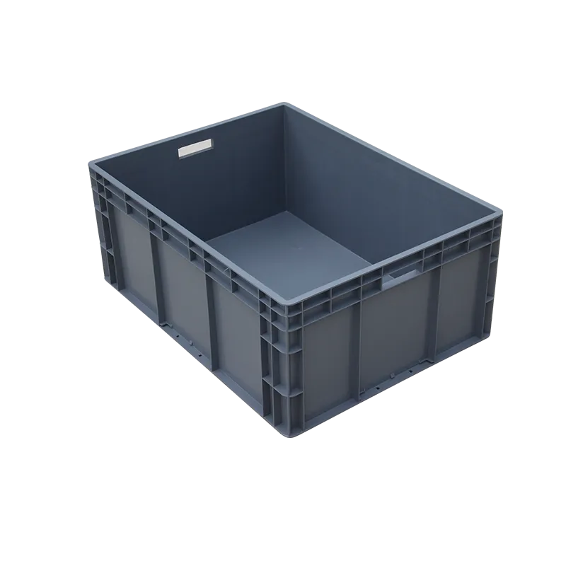 10 Pcs Plastic Turnover Box Thickened Logistics Box Without Cover Auto Parts Storage Box Parts Box 300 * 200 * 150 mm Gray No Cover