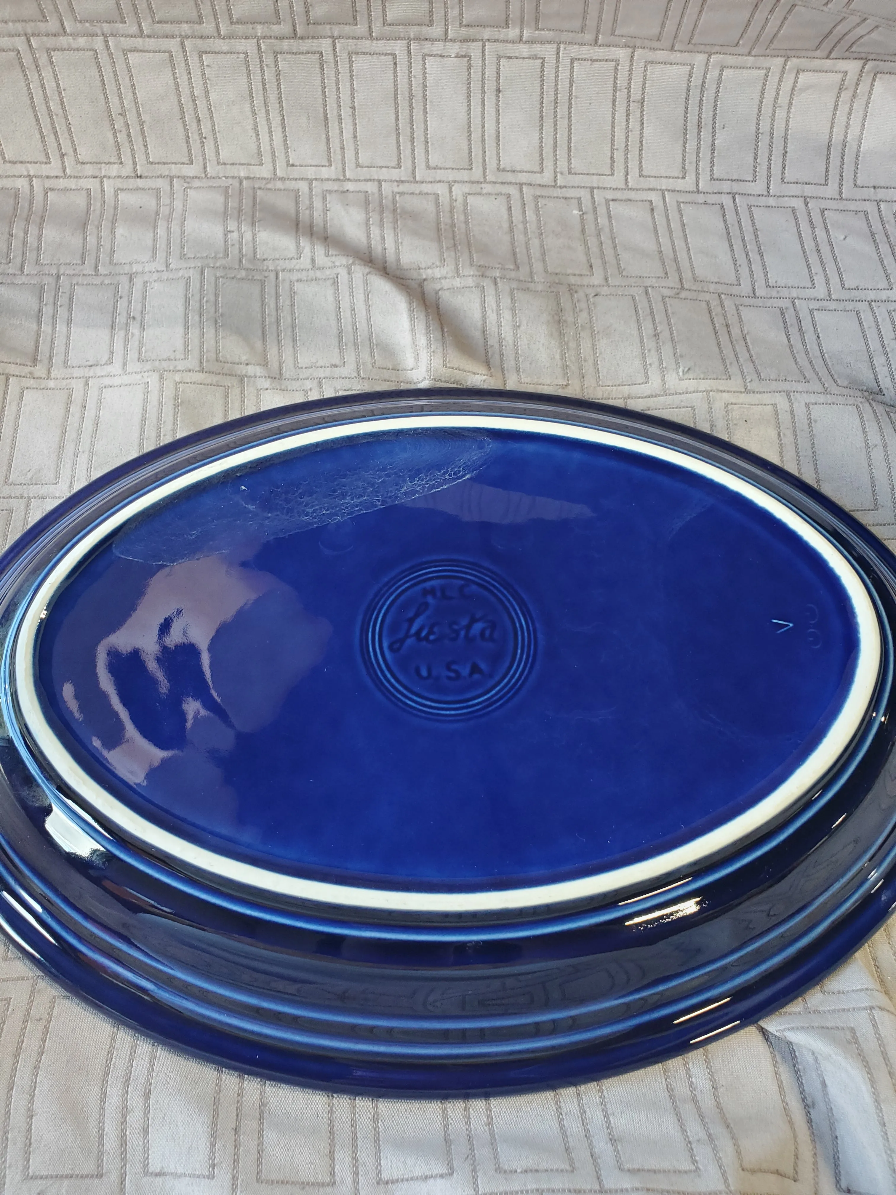 11 Piece Dark Blue HLC Fiesta Ware Set