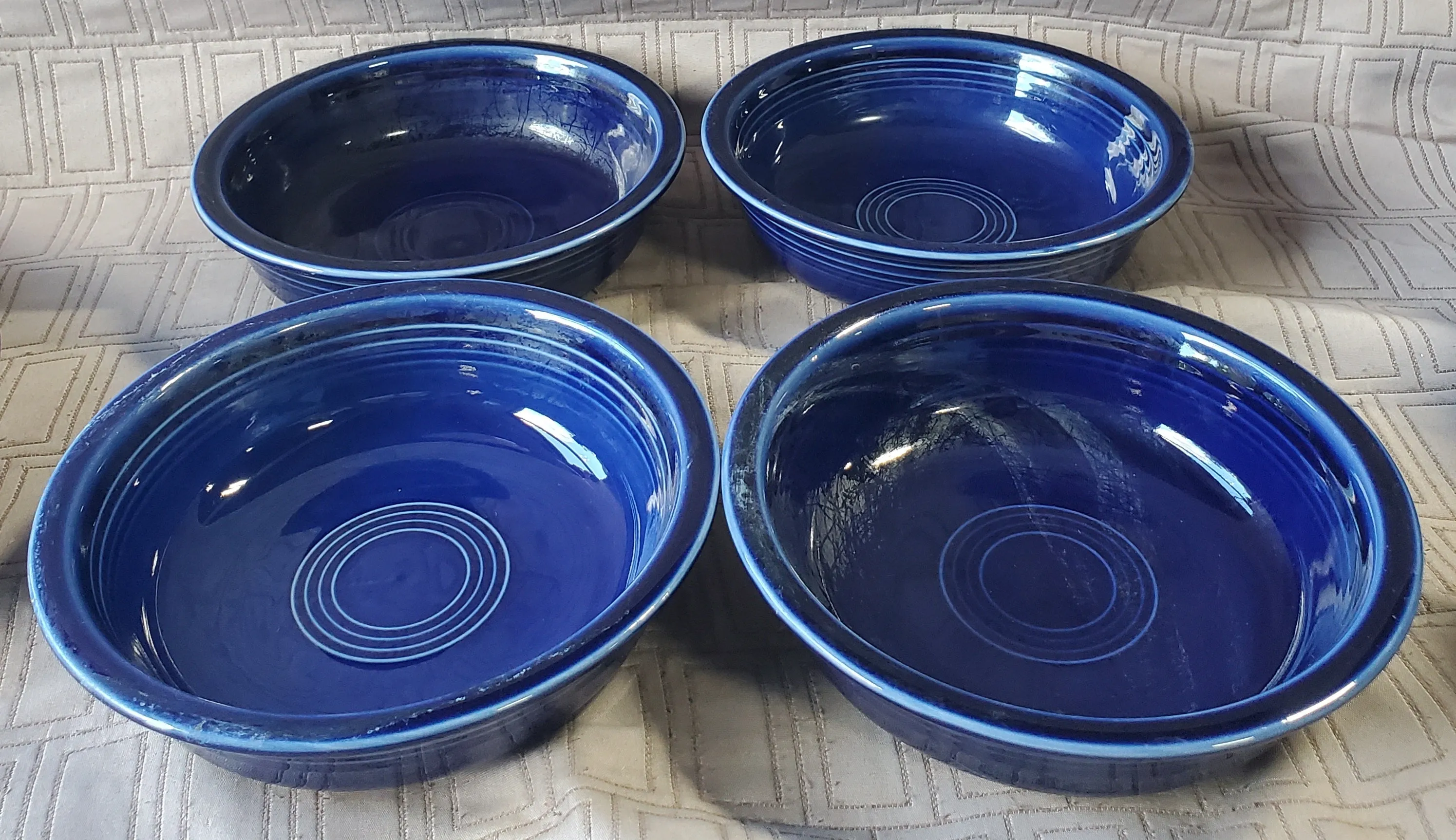 11 Piece Dark Blue HLC Fiesta Ware Set