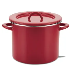 12-Quart Induction Enamel Stockpot with Lid