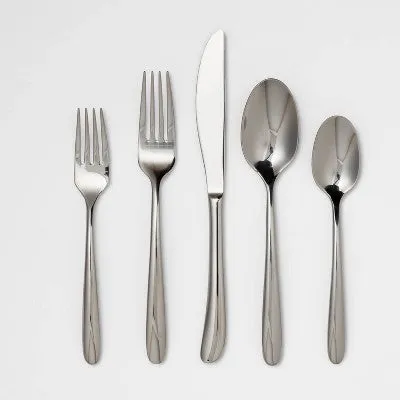 20pc Kayden Flatware Set Silver - Threshold