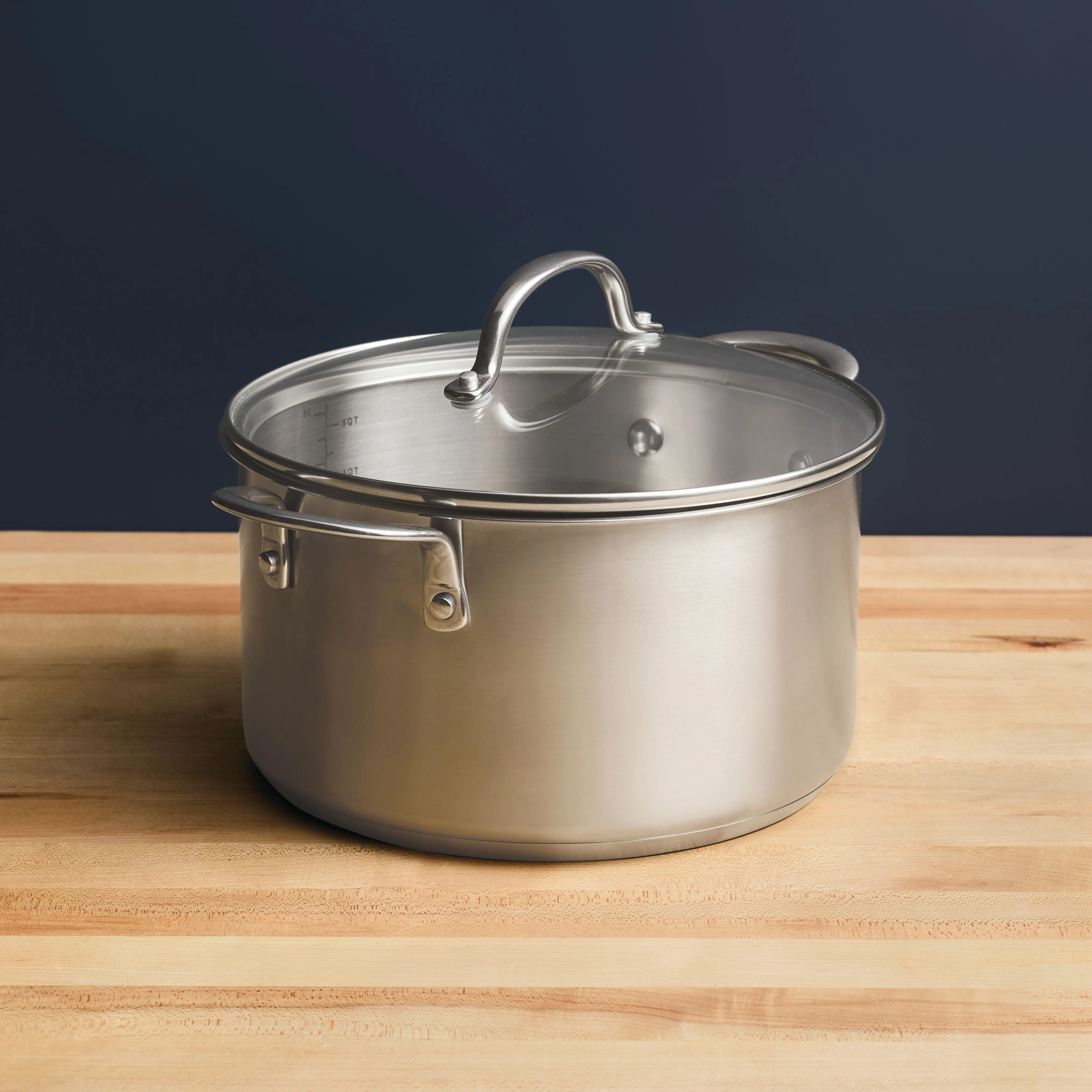 6-Quart Stainless Steel Induction Stockpot with Lid