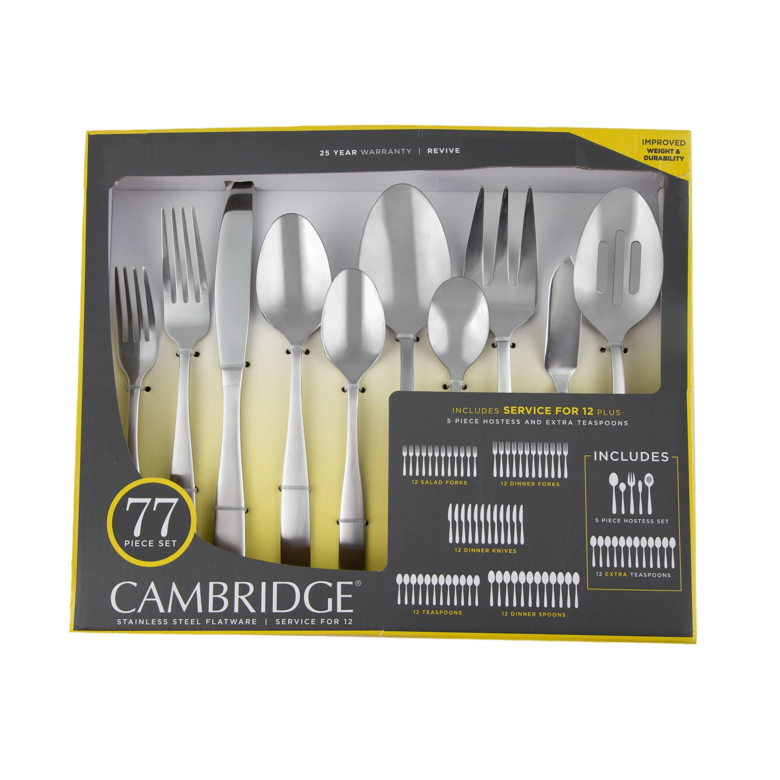 77-Piece Expanded Flatware Set