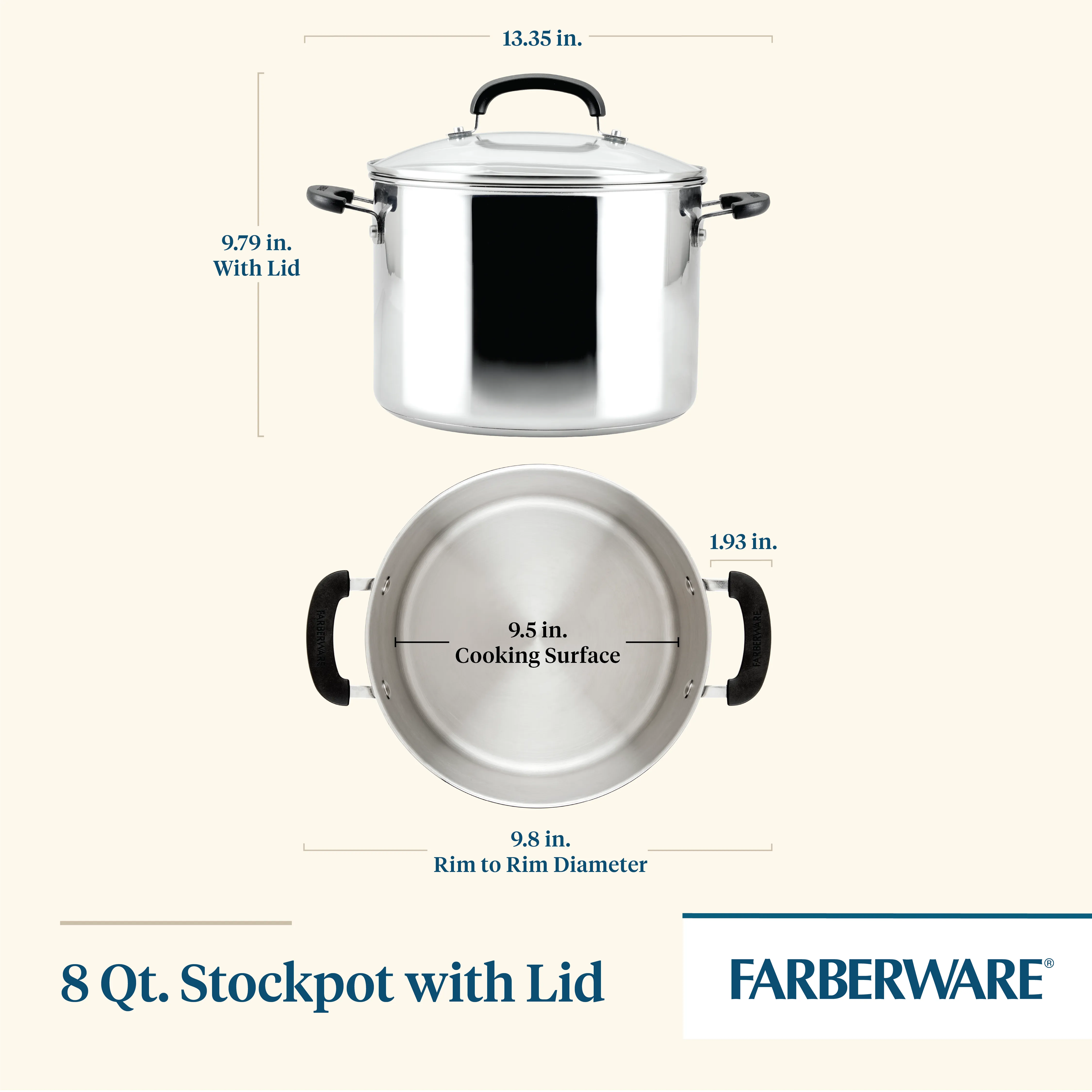 8-Quart Stainless Steel Stockpot