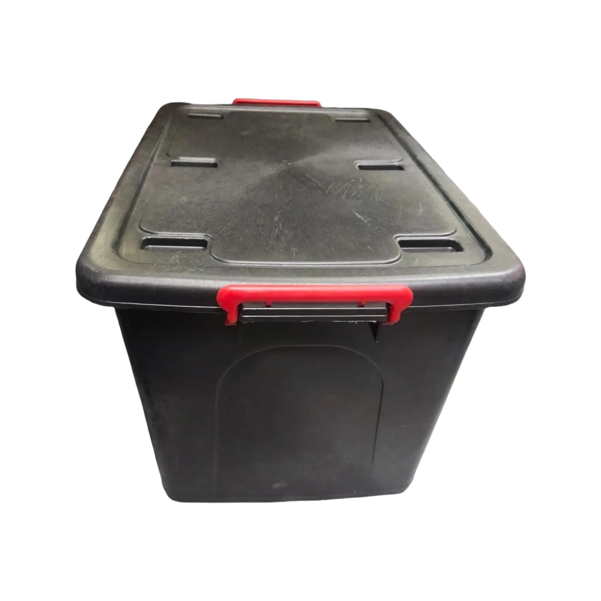 85L Storage Utility Container Box Black with Wheels