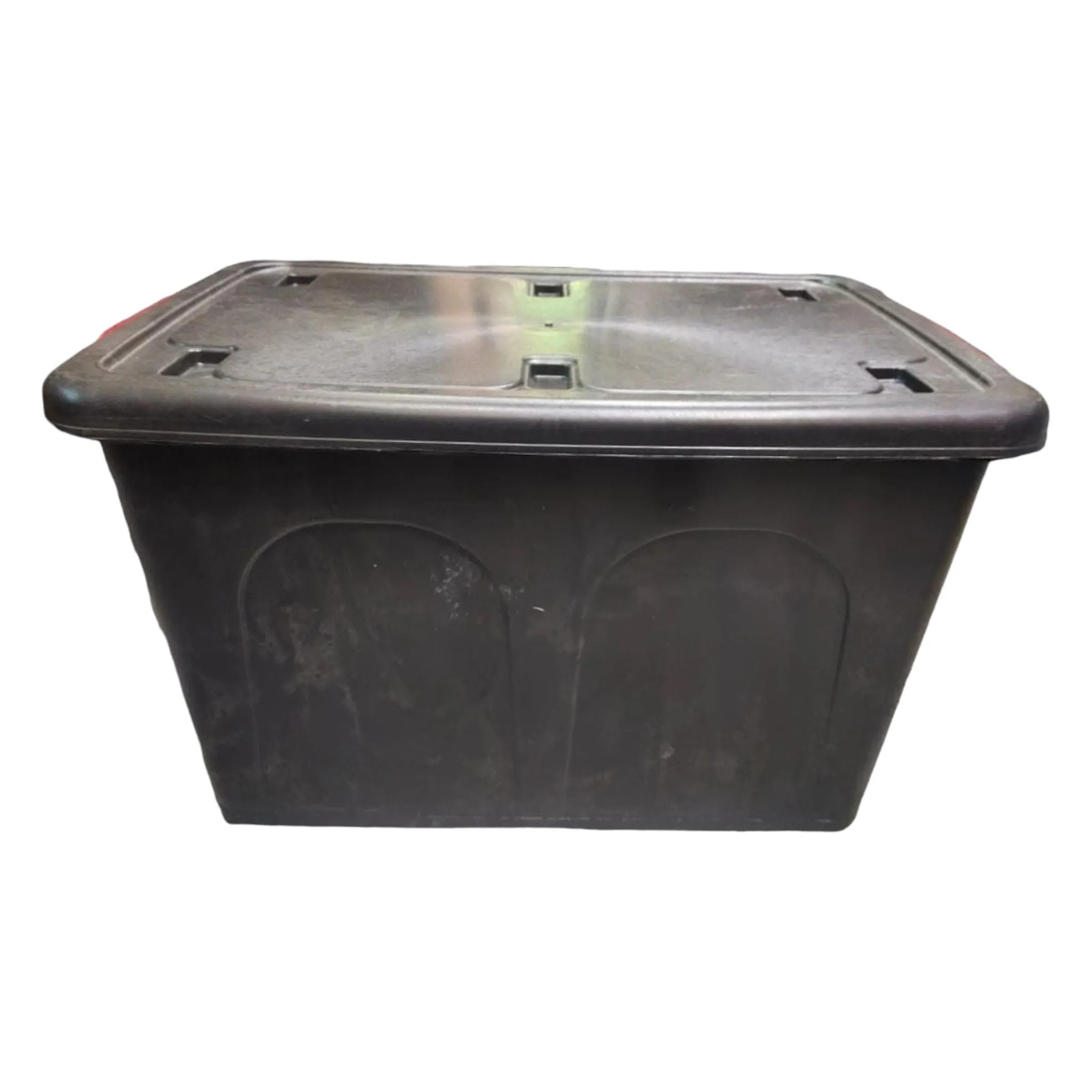 85L Storage Utility Container Box Black with Wheels