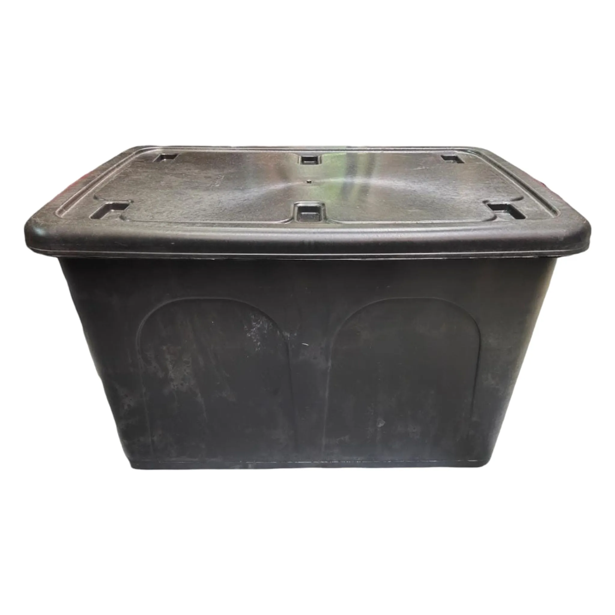 85L Storage Utility Container Box Black with Wheels