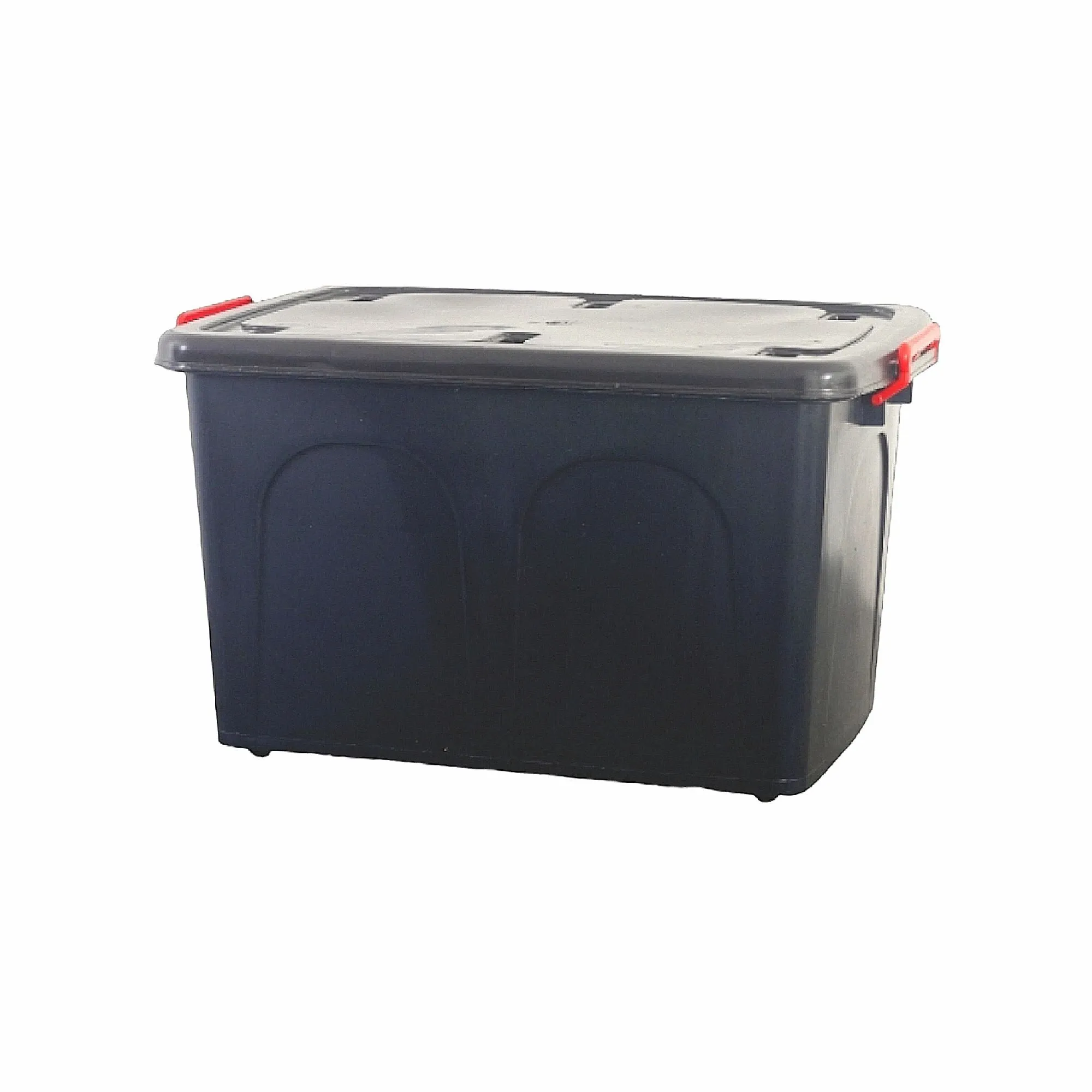 85L Storage Utility Container Box Black with Wheels