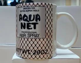 Aqua Net White Hold Coffee Mug