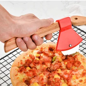 Ax Bamboo Handle Pizza Cutter