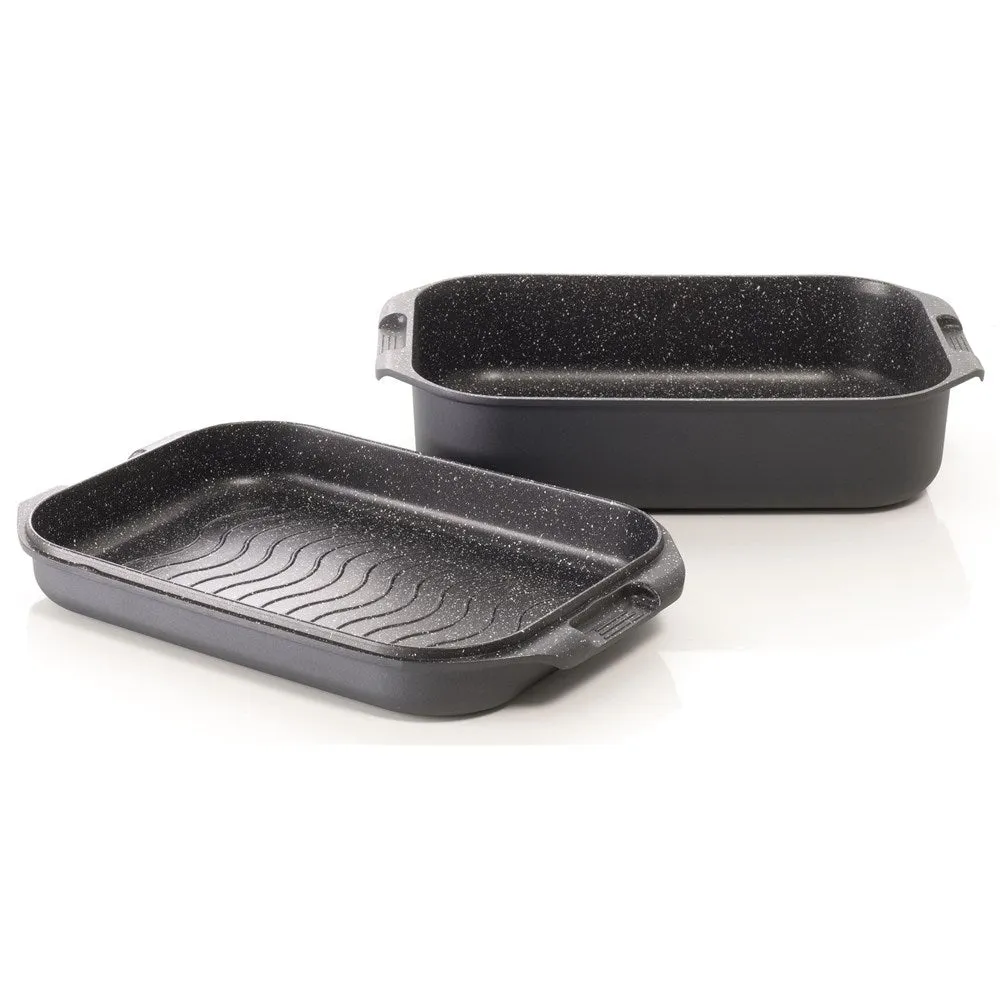 Baccarat Granite Non-Stick Roast & Grill Multi Pan 34 x 24cm