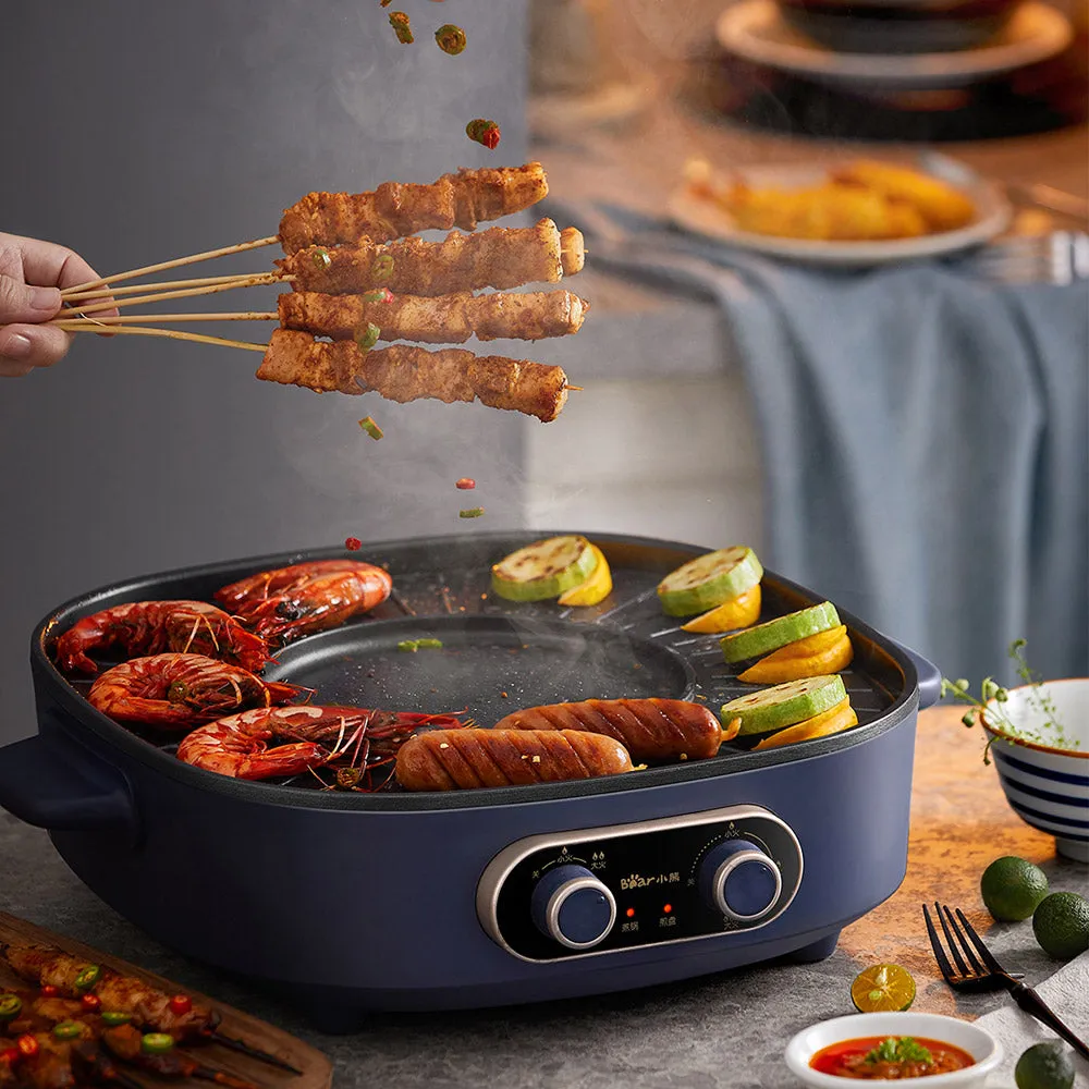 Bear 2 in 1 BBQ  Hotpot DKL-B17C1 1700W