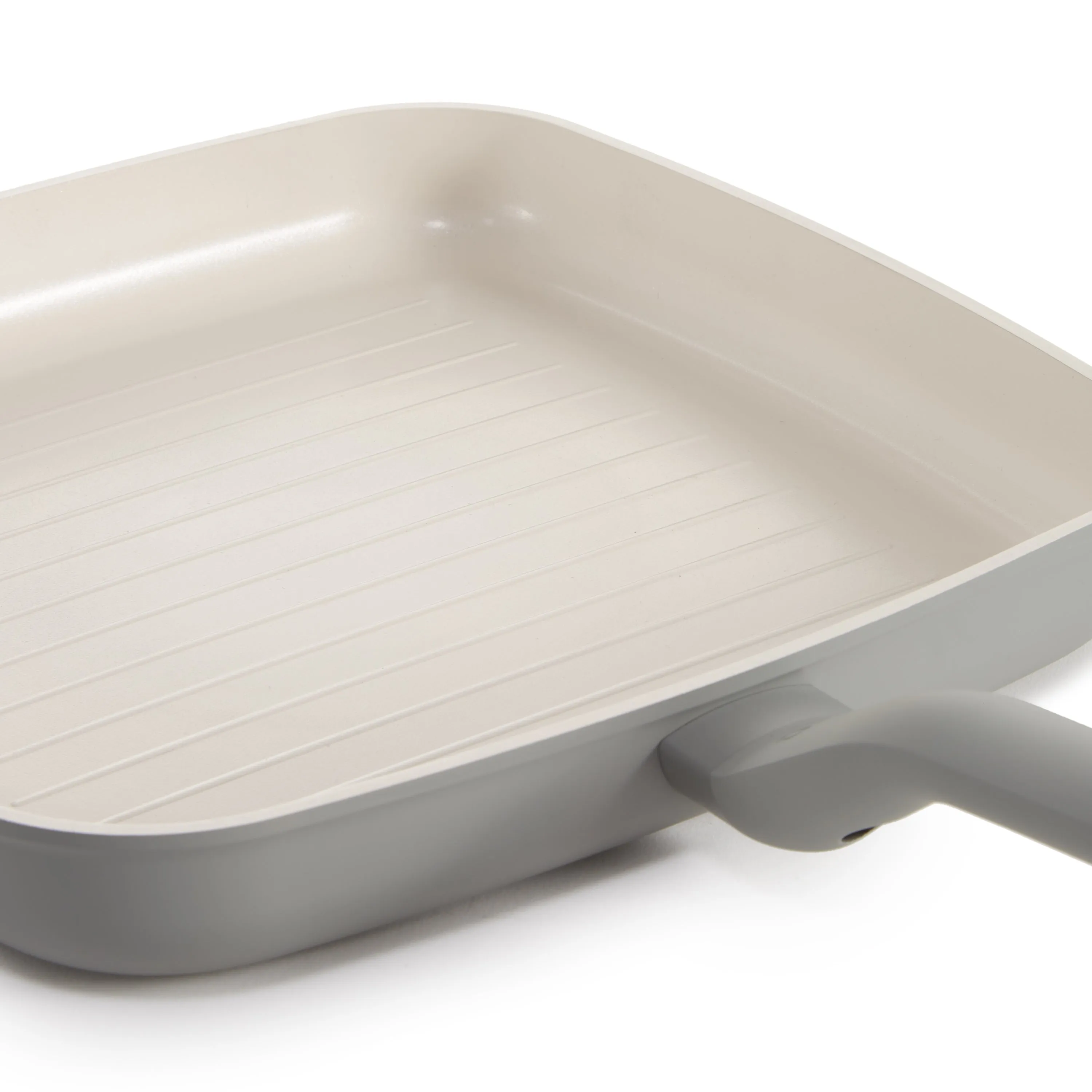 BergHOFF Balance Nonstick Ceramic Grill Pan 11", Recycled Aluminum, Moonmist