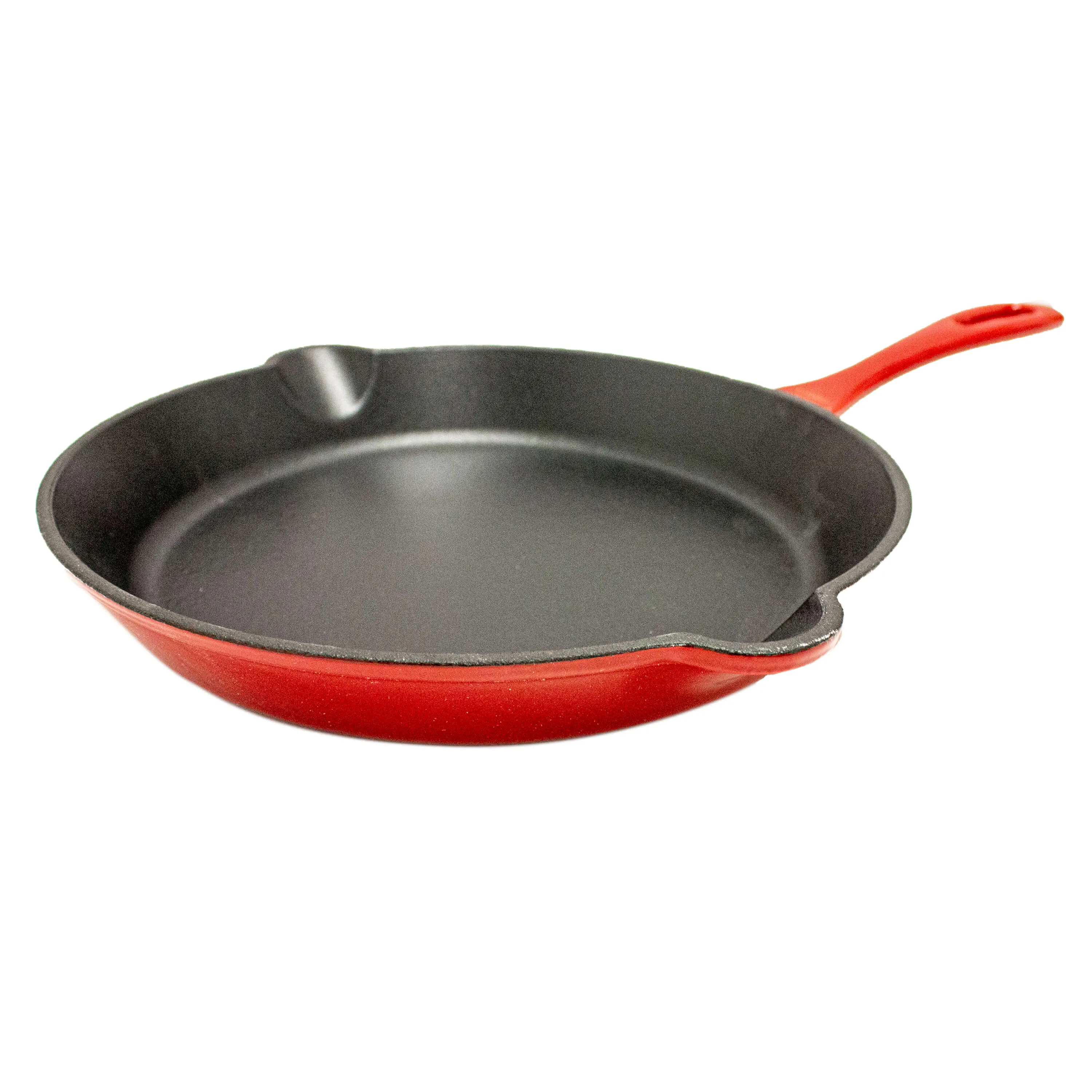 BergHOFF Neo 2pc Cast Iron 10" Fry and Grill Pan Cookware Set, Red