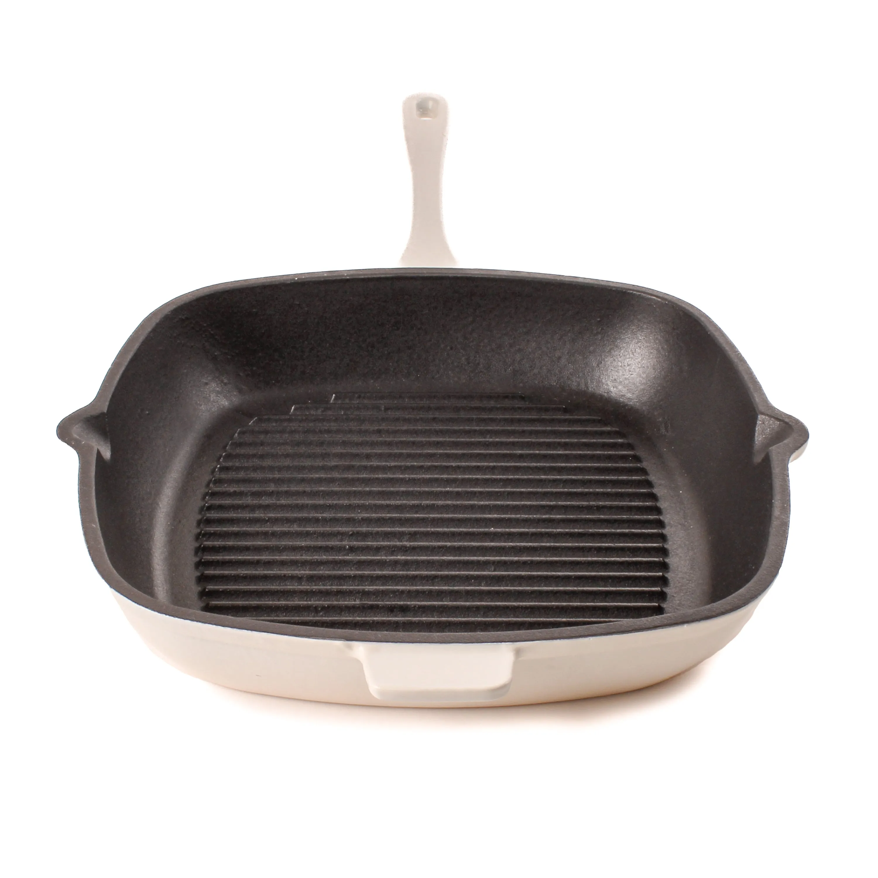 BergHOFF Neo 2pc Cast Iron 11" Grill Pan with Steak Press, Meringue