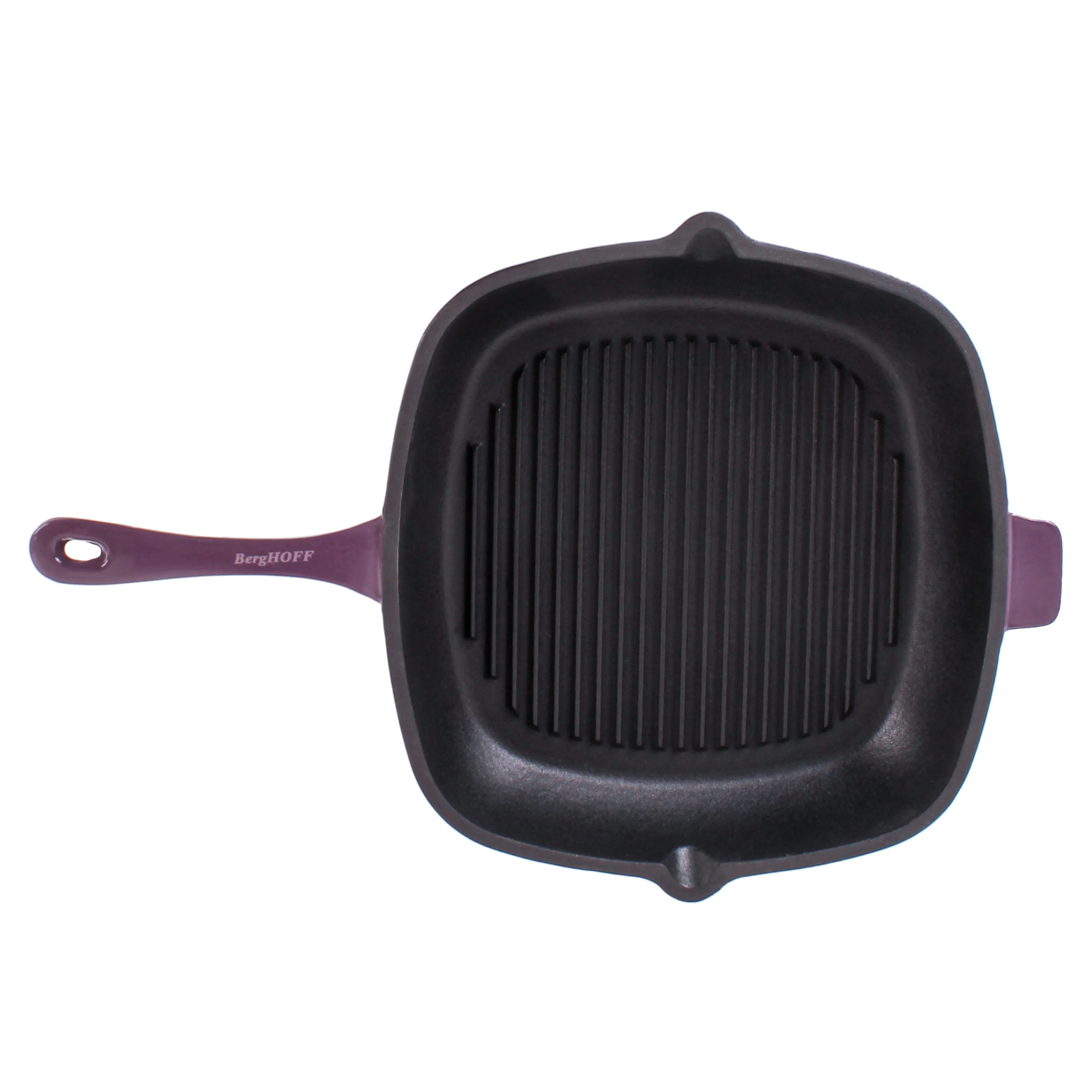 BergHOFF Neo Cast Iron Square Grill Pan 11", Purple