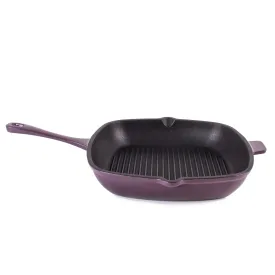 BergHOFF Neo Cast Iron Square Grill Pan 11", Purple