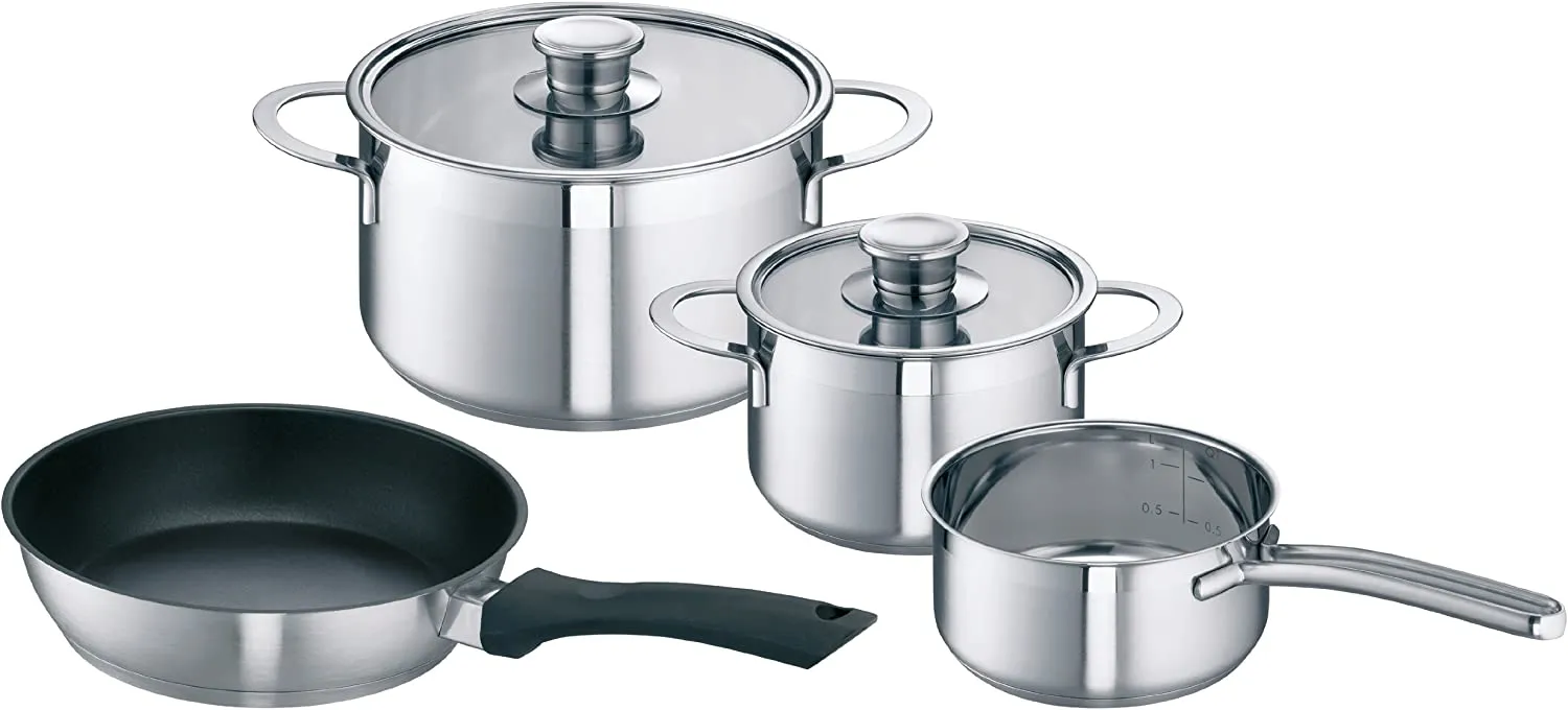 Bosch HEZ390042 Stainless Steel Pan Set - Silver