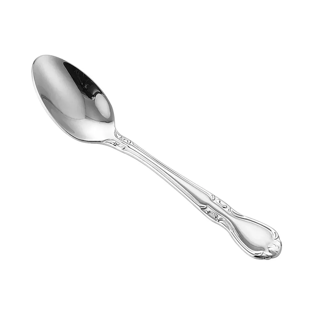 CAC China 8023-01 Glamour Teaspoon 18/8 Xtra. HW 6" Case of 12 Pcs