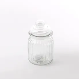 Canister (Glass/Striped/SL/Ã¸7.5x12.5cm / 310mL)