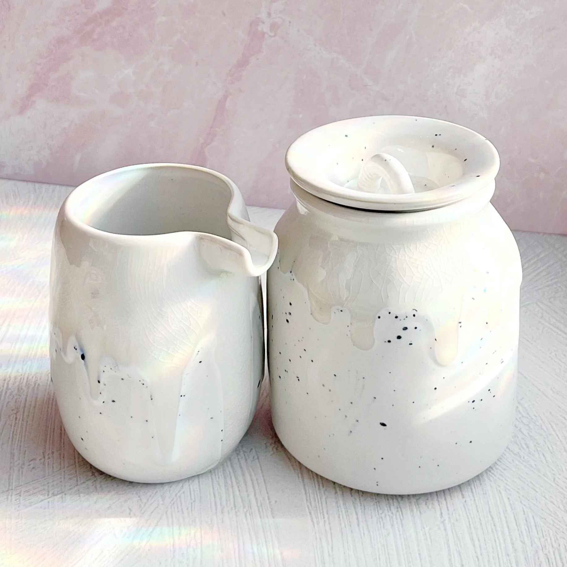 Ceramic Canister with Lid by Danica Designs