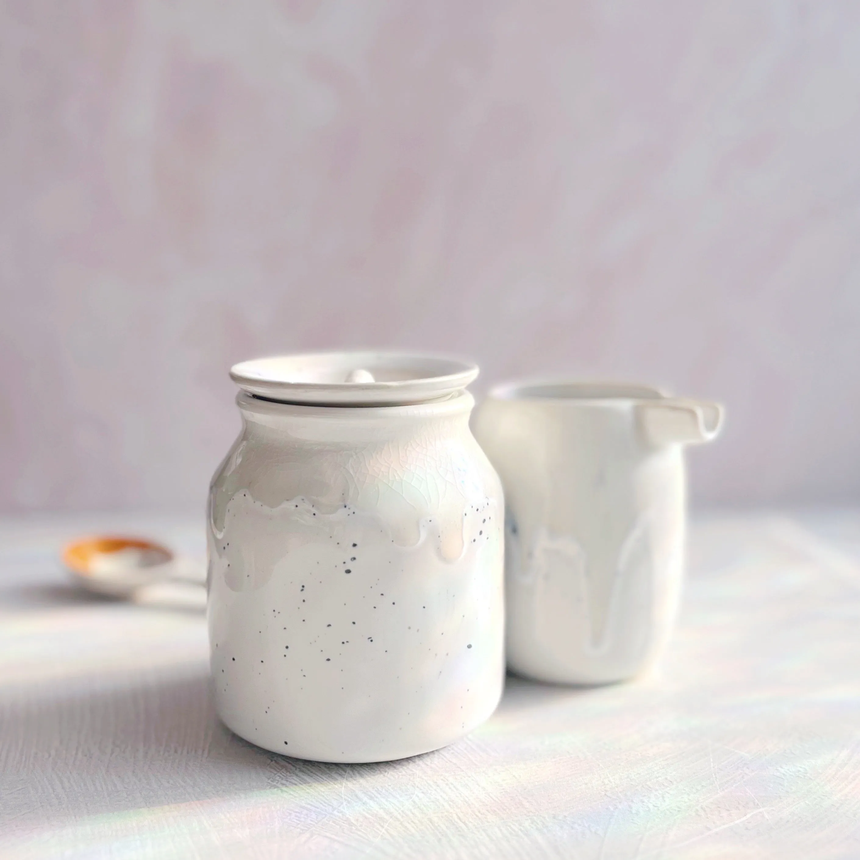 Ceramic Canister with Lid by Danica Designs