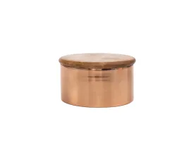 Copper Canister Wood Lid