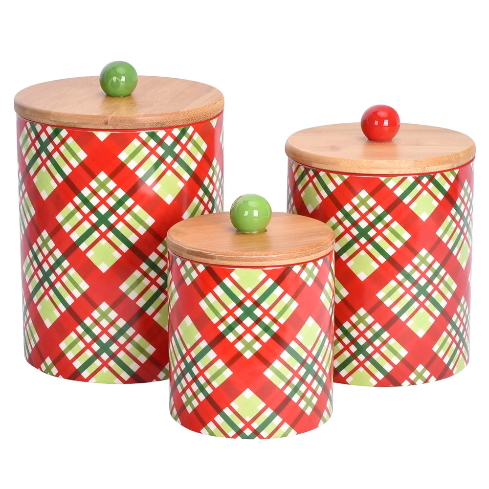 Countertop Storage Canisters, Set of 3