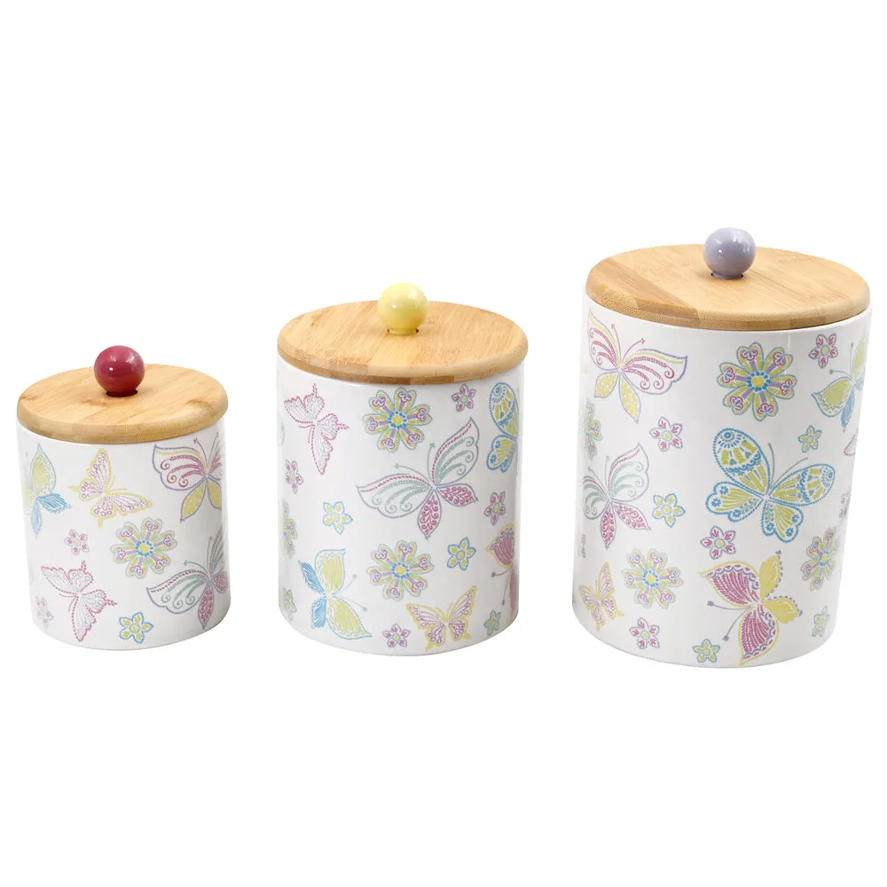 Countertop Storage Canisters, Set of 3