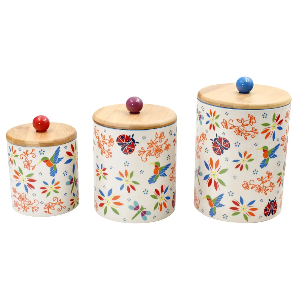 Countertop Storage Canisters, Set of 3