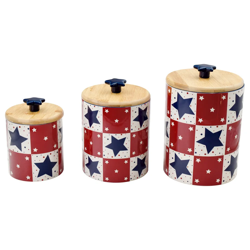 Countertop Storage Canisters, Set of 3