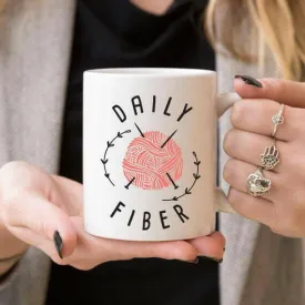 Daily Fiber Coffee Mug, Ceramic Coffee Mug, Gift