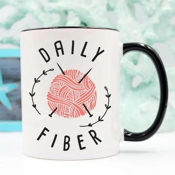 Daily Fiber Coffee Mug, Ceramic Coffee Mug, Gift