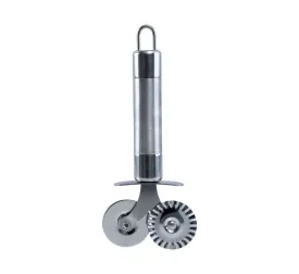 Double Roller Pizza Cutter Silver