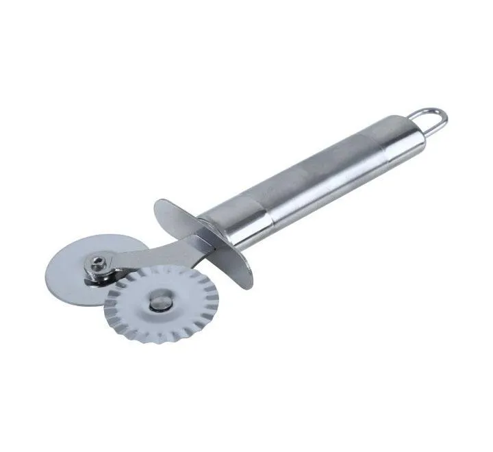 Double Roller Pizza Cutter Silver