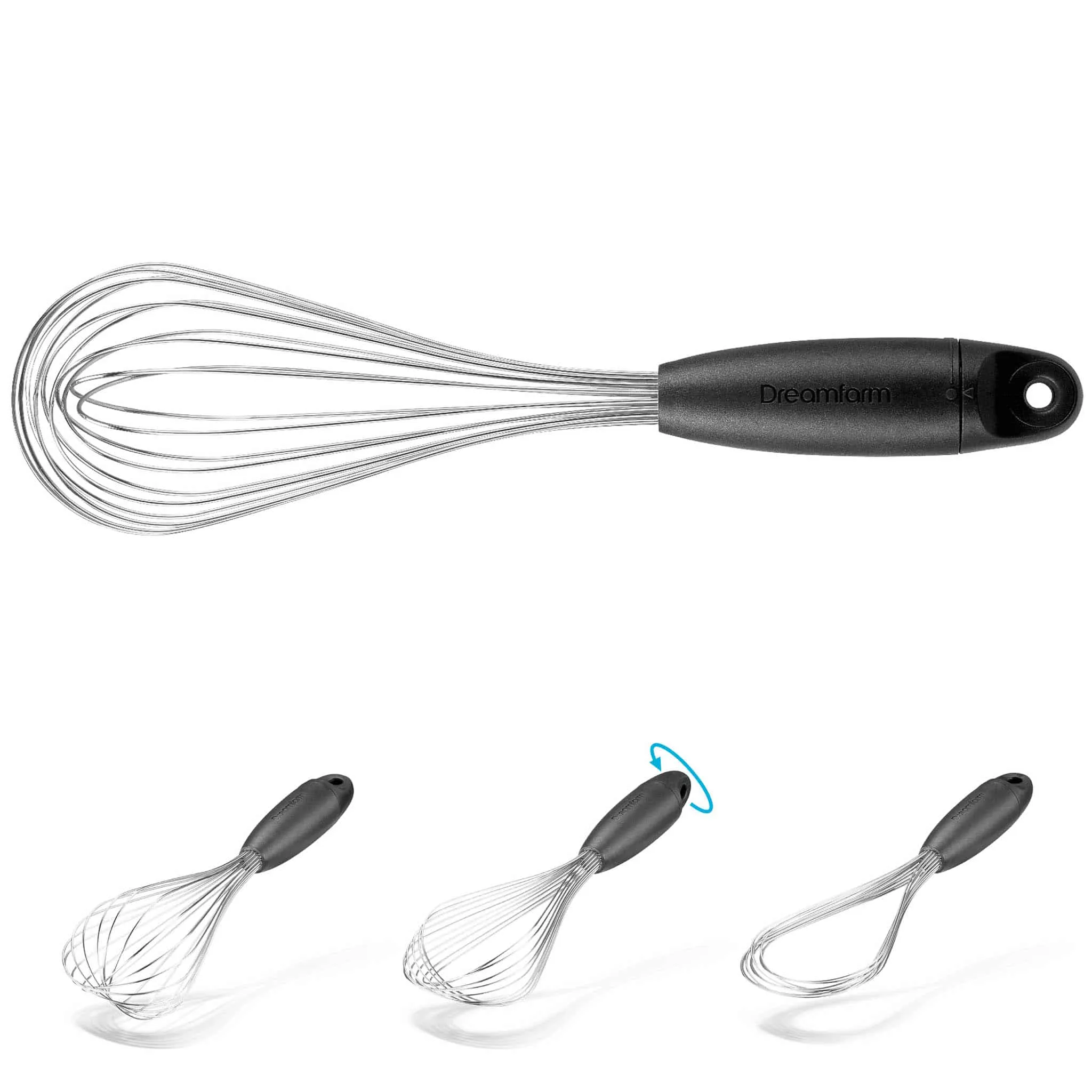 Dreamfarm Black Flisk Folding Whisk