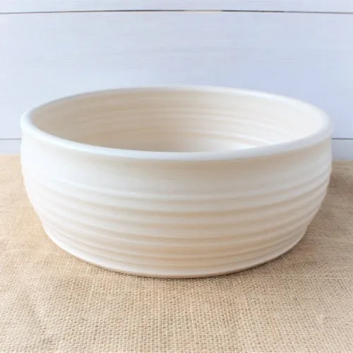 Drift White Medium Serving Bowl