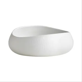 Ecology Bisque Round Bowl 29cm - White