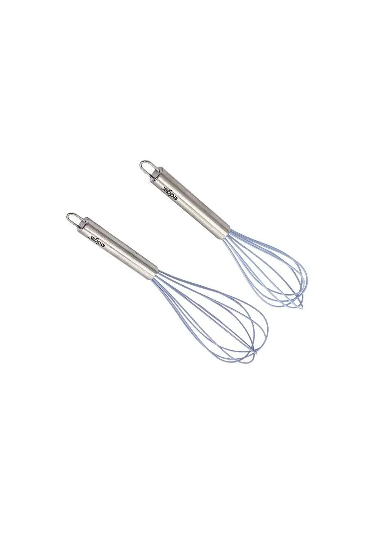 Edge Silicone Egg Whisk 10" & 12" Set of 2