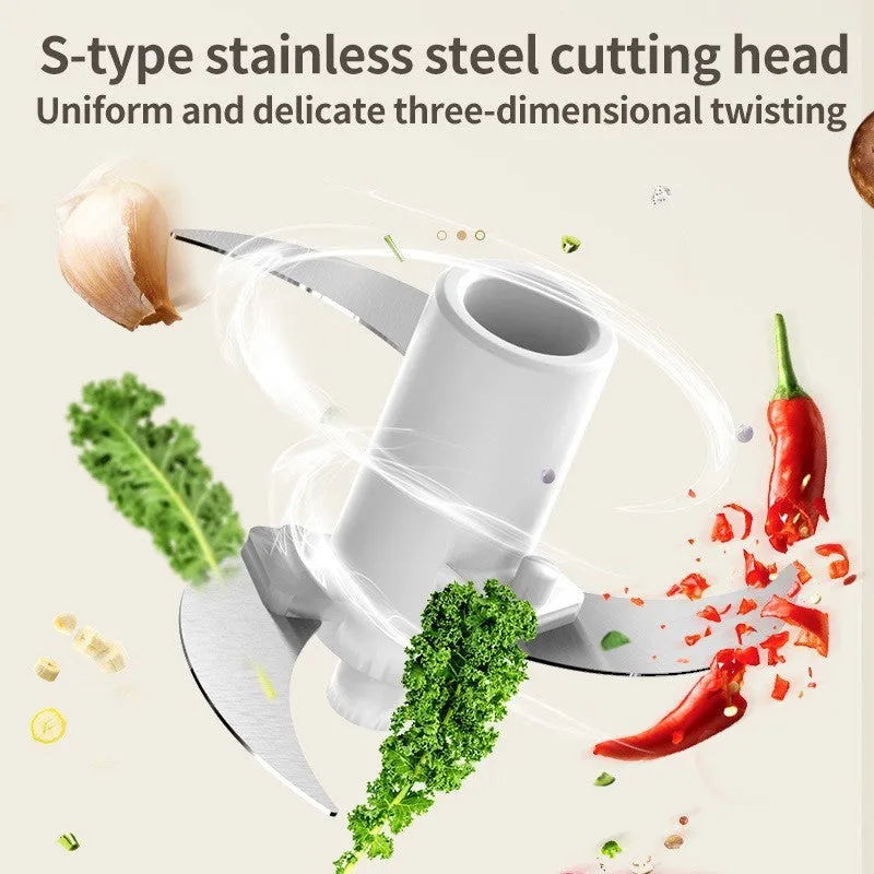 Electric Garlic Press Household Adjustable Speed