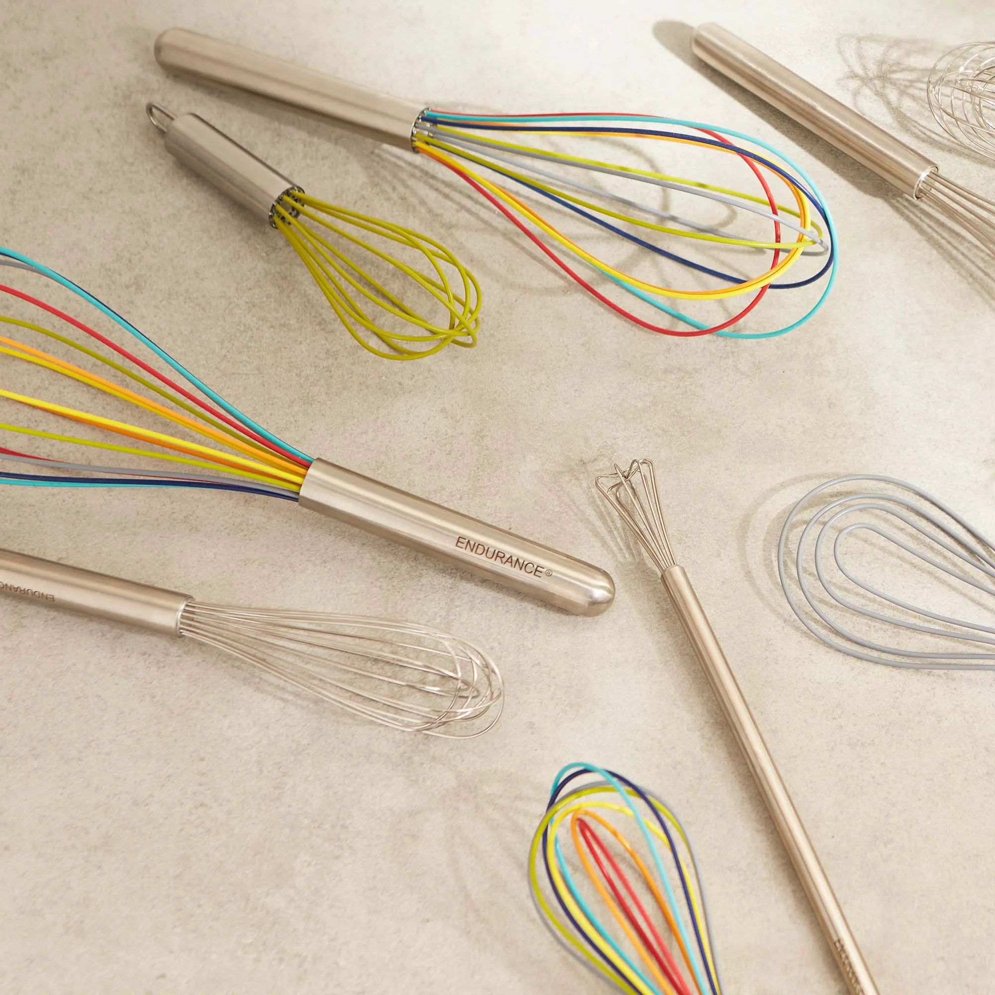 Endurance 8" Silicone Rainbow Whisk