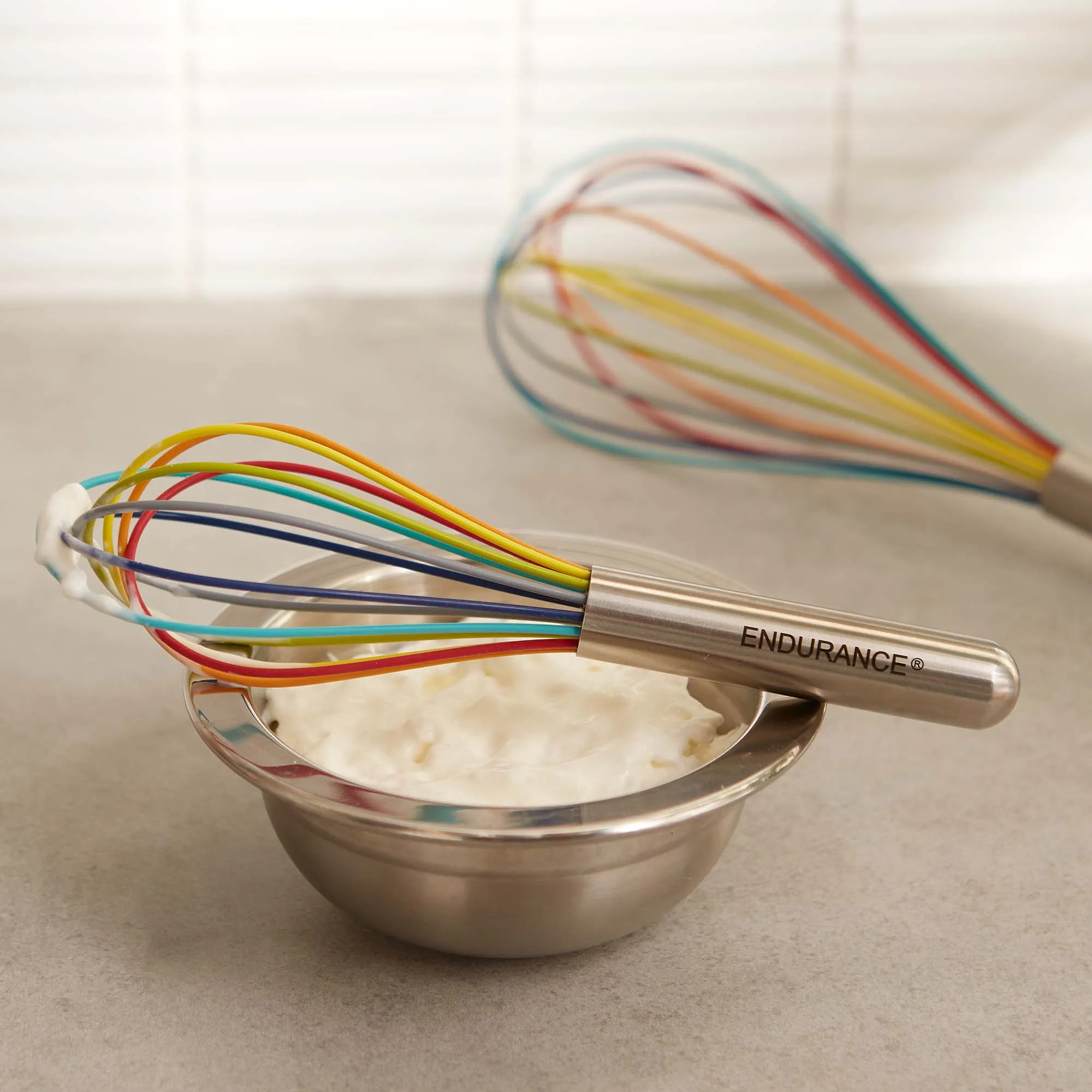 Endurance 8" Silicone Rainbow Whisk