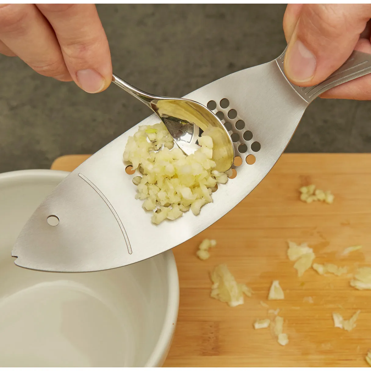 Fish Garlic Press