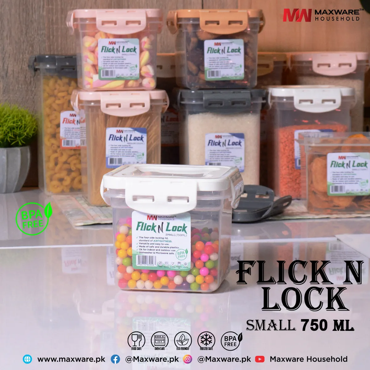 Flick N Lock Small (750 ml)