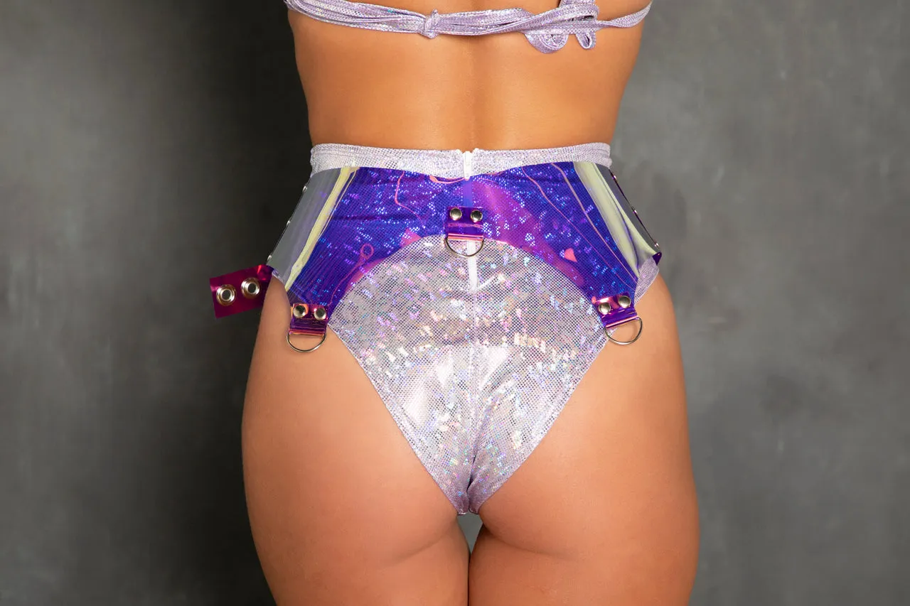 FS120 - Holo Vinyl Garter Belt***40% OFF***