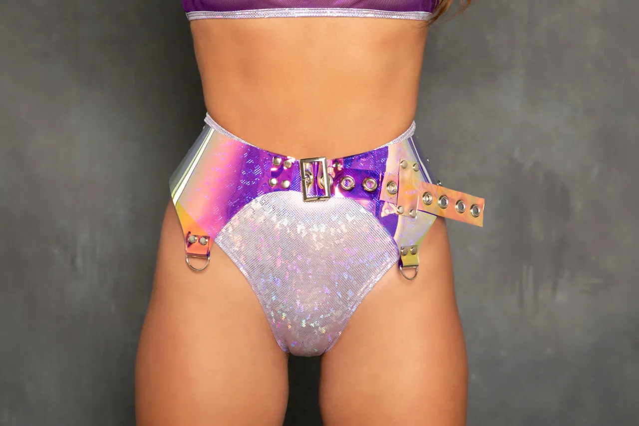 FS120 - Holo Vinyl Garter Belt***40% OFF***