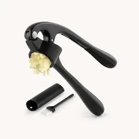 Garlic Press With Silicone Peeler and Brush