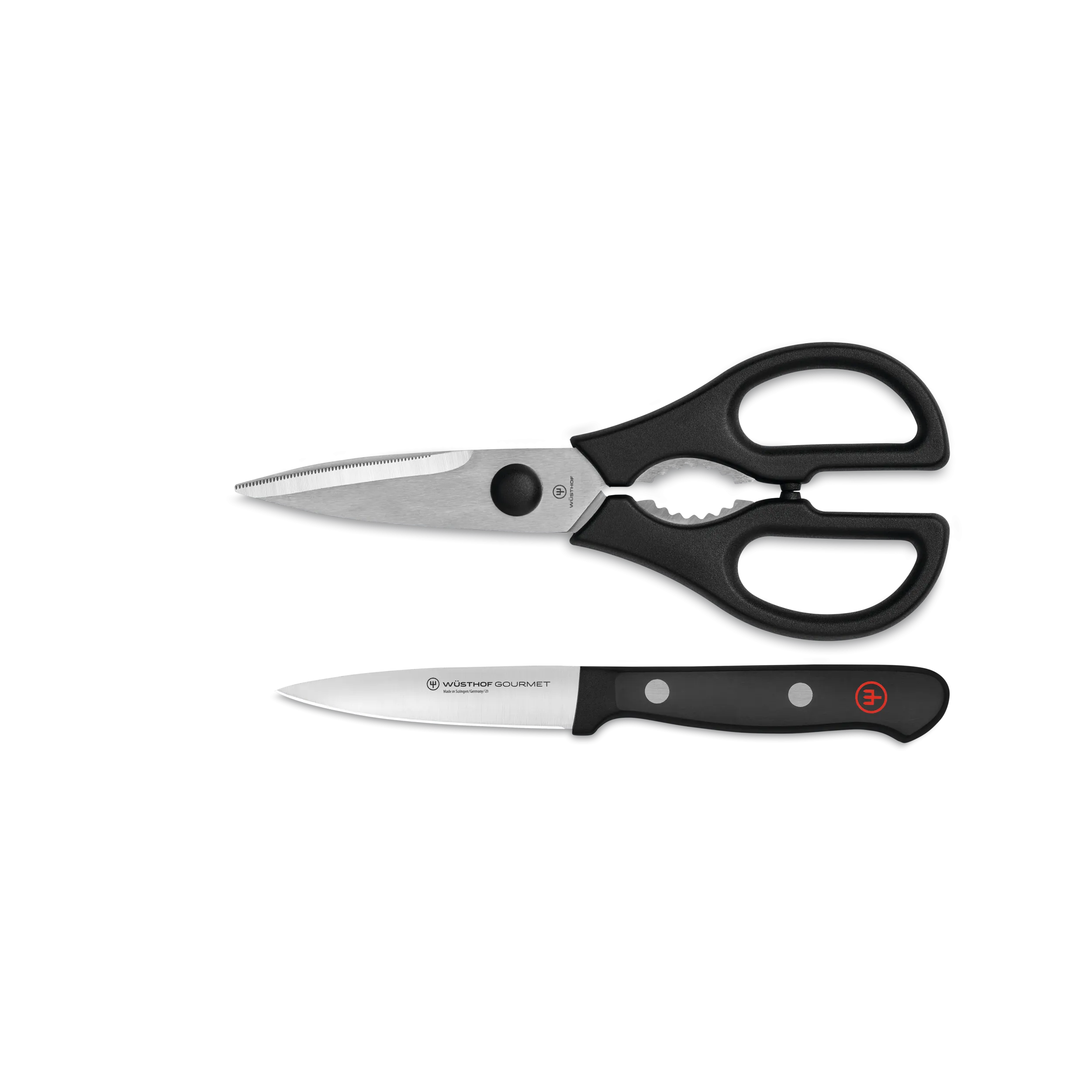 Gourmet 2-Piece Paring Knife and Shears Utility Set