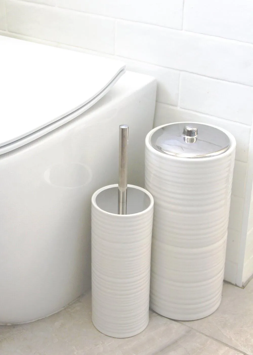 Hush Ceramic Toilet Roll Holder White