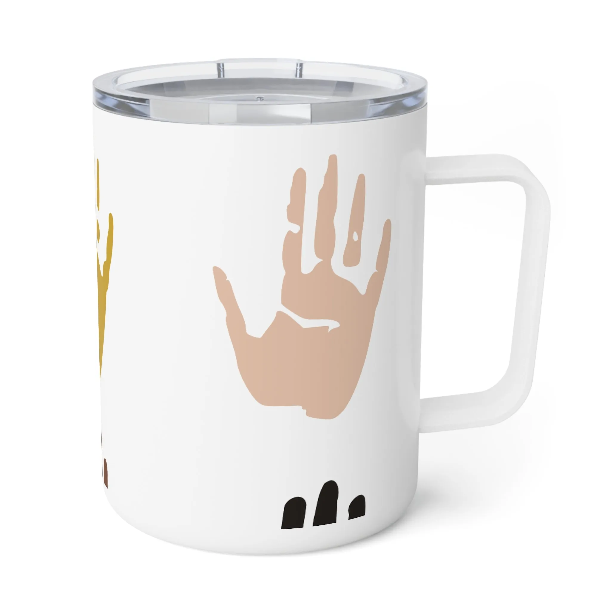 Insulated Coffee Mug, 10oz  Hands